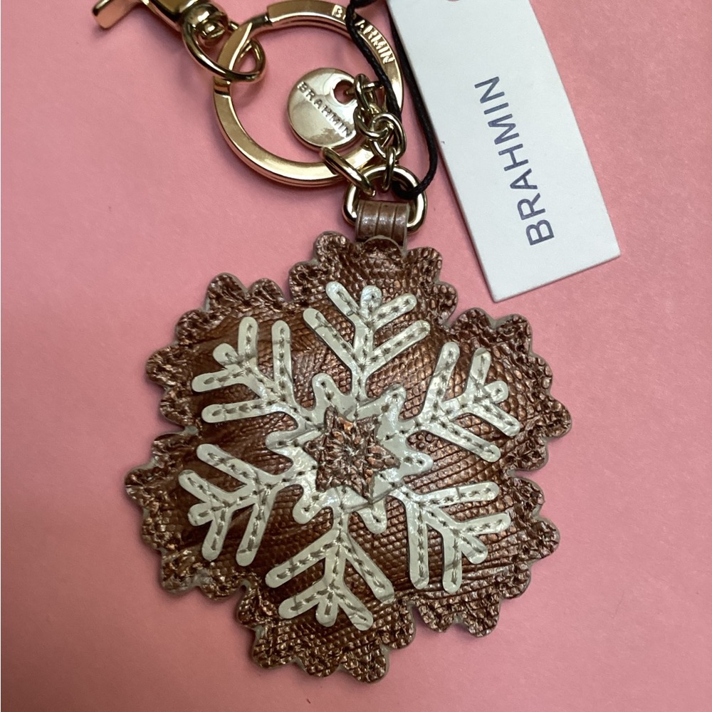 Brahmin Snowflake key fob